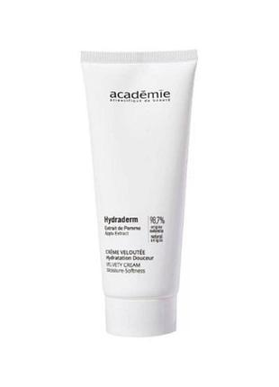 Мягкий увлажняющий крем-бархат academie hydraderm velvety cream, 100 мл