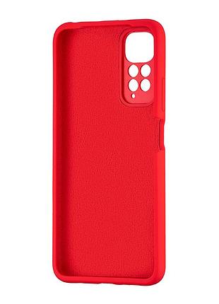 Чехол силиконовый противоударный для redmi note 11/11s красный 2