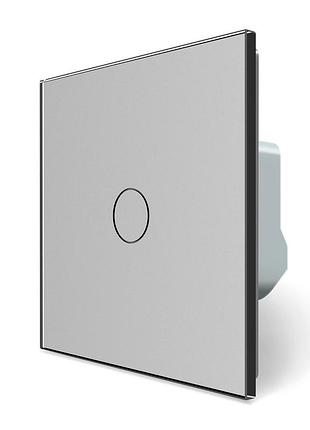 Умный сенсорный диммер livolo zigbee 5-500вт серый для регулирования яркости света