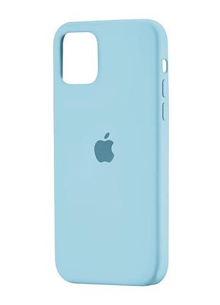 Чохол силіконовий протиударний для iphone 11 pro захист камери колір бірюзовий