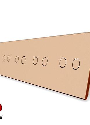Розумний сенсорний zigbee вимикач 10 сенсорів 1000 вт золото скло для керування освітленням livolo