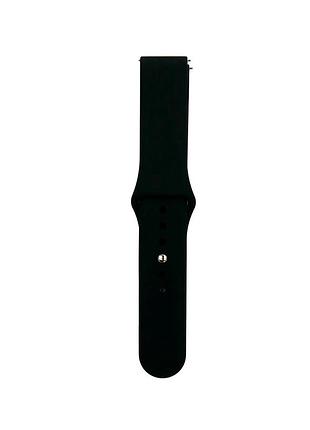 Ремешок силиконовый черный 20 мм для galaxy watch active gear s2 amazfit bip gts 2e противоударный