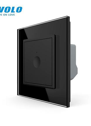 Сенсорный выключатель livolo sense 1 черный 1000 вт 80x80 мм 110-250 в с подсветкой и дистанционным управлением
