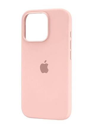 Чохол силіконовий протиударний для iphone 16 pro захист камери рожевий пісок