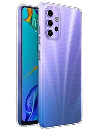 Чехол силиконовый противоударный для samsung a32 прозрачный