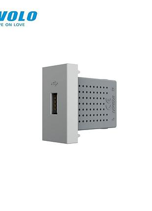 Usb розетка livolo 5v 2.1a 10вт с блоком питания серый 0.5 поста из огнестойкого поликарбоната