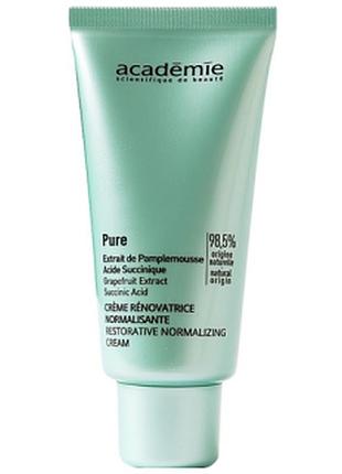 Восстанавливающий нормализующий крем для лица academie restorative normalizing cream, 100 мл