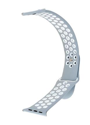 Ремешок apple watch силикон серый для моделей 42-49 мм