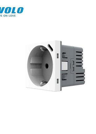 Электрическая розетка livolo usb type-c 18вт 16а 230в белая с заземлением шторками для быстрой зарядки