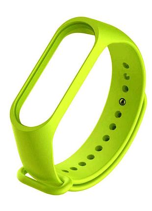 Ремешок силиконовый противоударный для mi band 3/4 лаймовый