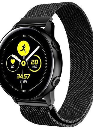 Ремешок миланская петля нержавеющая сталь для samsung gear s3/s2 черный магнитный
