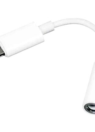 Адаптер lightning/3.5mm для iphone 6 белый 2