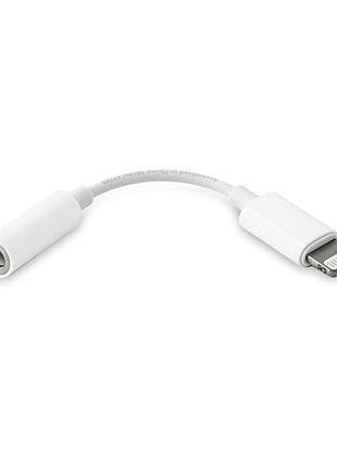 Адаптер lightning/3.5mm для iphone 6 белый 4
