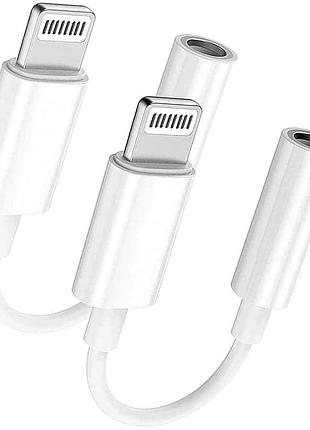Адаптер lightning/3.5mm для iphone 6 белый 9