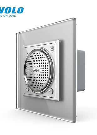 Bluetooth колонка 3 вт 80х80х40 мм 110-250 сіре скло для музики livolo