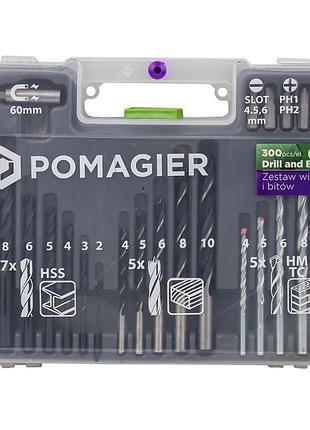 Набір біт та свердл 300 предметів pomagier pom-423090
