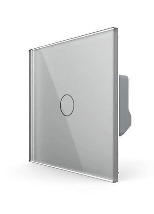 Умный сенсорный диммер zigbee 500 вт серый для регулирования яркости света livolo
