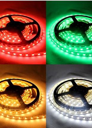 Led лента 24 вт 5 м rgb ww 2700k 6500k smd 5050 24v диммируемая с клеящей лентой 3м led-stil