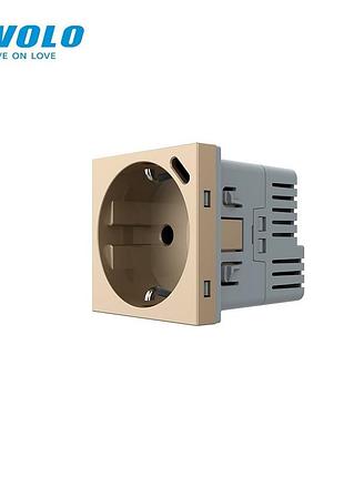 Электрическая розетка livolo 16а 230в с usb type-c pd 18вт золото для быстрой зарядки мобильных устройств