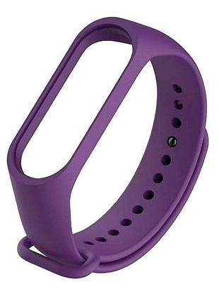 Ремешок силиконовый для mi band 3/4 фиолетовый