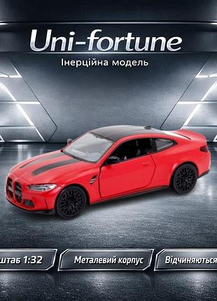 Машинка uni-fortune rmz city bmw m4 csl (с полосами) (матовая серия) (554069m(f))