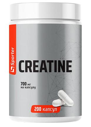 Креатин sporter monohydrate 200 капсул