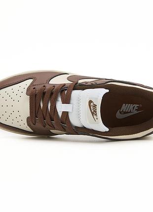 Nike dunk low brown cream white 3