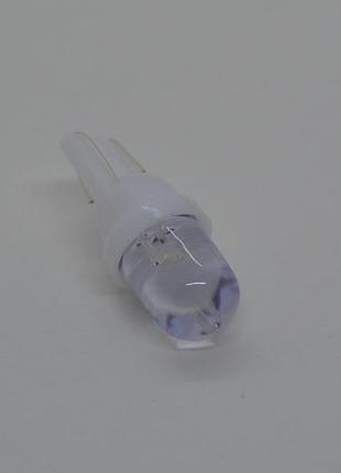 Светодиодная лампа t10 w5w 1smd 3030 led с линзой для фокусировки света