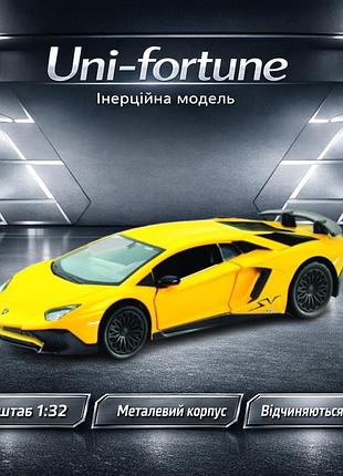 Машинка uni-fortune rmz city rmz city lamborghini aventador lp 750-4 sv (матовая серия) (554990m(c))