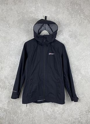 Жіноча вітровка berghaus deluge pro gore-tex в гарному стані, чорна, оригінал s-m