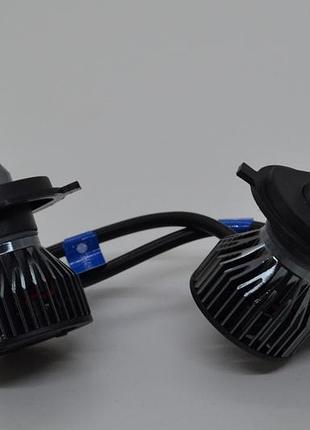 Светодиодные автомобильные лампы roadsun 200w до 30000lm, 6500k (комплект 2 шт, h4/hb2/9003