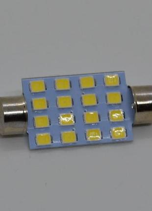 Світлодіодна лампа festoon (c5w) jd-42-1212-16b led 41мм