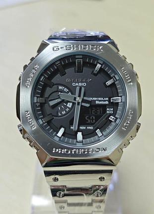 Часы casio g-shock ga-2100 джи шок серебро (полированный метал)