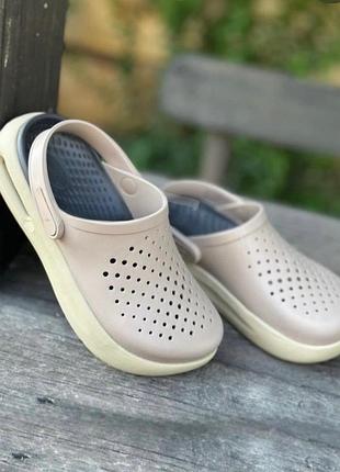 Чоловічі крокси  лайтрайд коричневі  crocs inmotion clog taupe