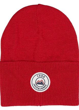 (190 964) шапка jack & jones 12215798*20 unisex красный б/р