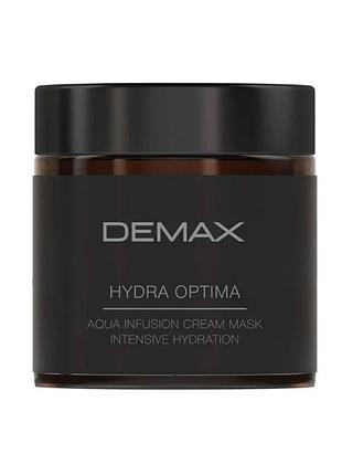 Demax hydra optima aqua infusion cream mask intensive hydration екстразволожуюча ліфтинг-маска для обличчя