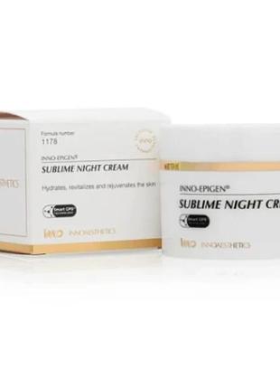 Innoaesthetics epigen sublime night cream крем для лица ночной, 50 мл