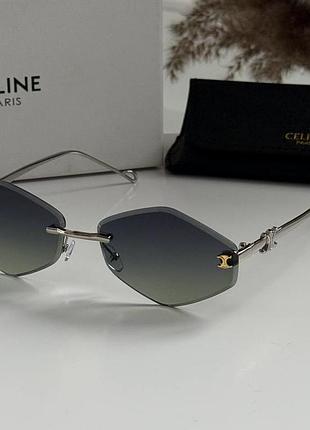 Жіночі сонцезахисні окуляри celine (селін), брендові premium окуляри від сонця на середнє обличчя, uv400