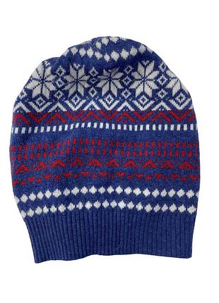 (157 934) шапка benetton 1032q0221*83g подростк. синий 01/02y