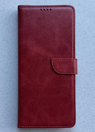 Xiaomi redmi 15c чехол-книжка wave fold red красный высококачественная искусственная кожа слоты для карт