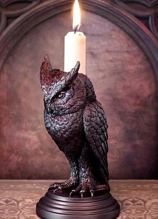Подсвечник сова (alchemy gothic) раритет