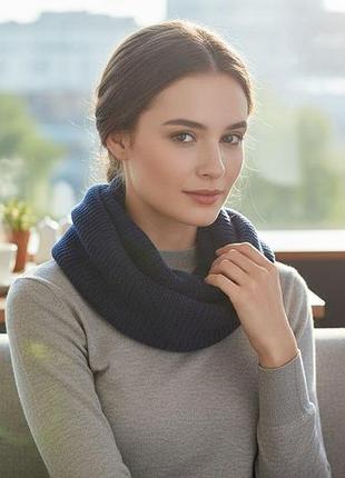 Шарф хомут жіночий теплий бренд benetton 124cd0551*252