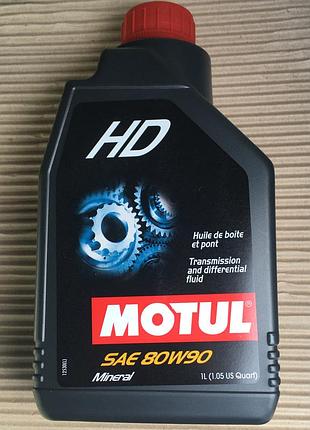 Олива трансмісійна motul hd sae 80w90 (1л, оригінал, gl4/ gl5)