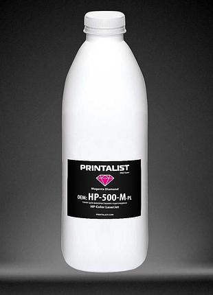Тонер printalist для hp clj универсальный бутль 500г magenta (hp-500-m-pl)