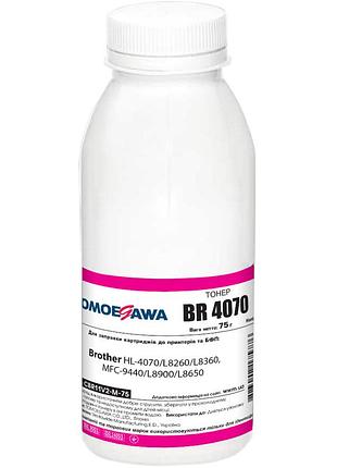 Тонер tomoegawa для brother hl-4070/l8260/l8360, mfc-9440/l8900/l8650 бутль 75г magenta (cbr11v2-m-75)