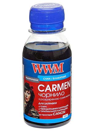 Чернила wwm carmen для canon 100г cyan водорастворимые (cu/c-2)
