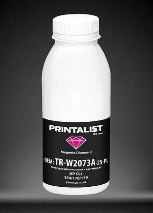 Тонер printalist для hp clj 150/178/179 бутыль 25г magenta (tr-w2073a-25-pl)
