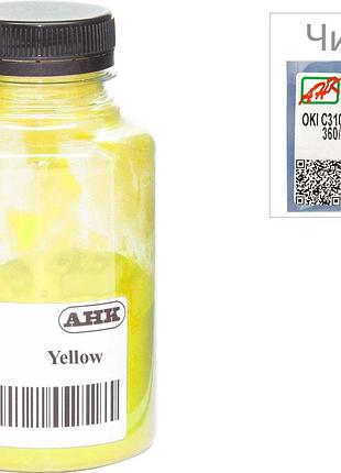 Тонер + чип анк для oki c310/330/510 бутль 80г yellow (1505440)