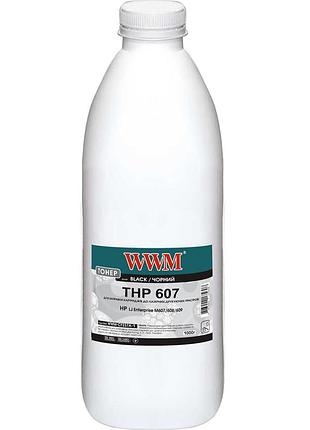 Тонер wwm для hp lj enterprise m607/608/609 бутыль 1000г black (wwm-cf237a-1)