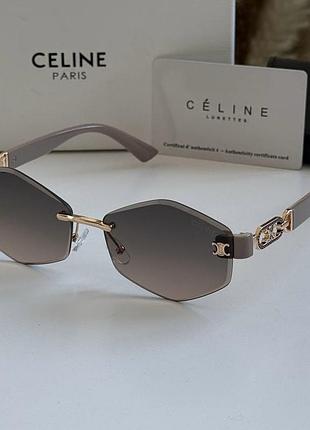 Жіночі сонцезахисні окуляри celine (селін), брендові premium окуляри від сонця на середнє обличчя, uv400